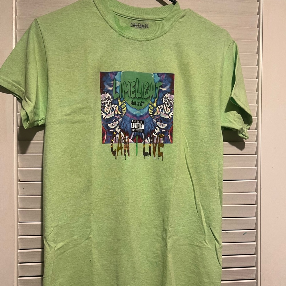 Lime Graphic Tee with Bold Desin